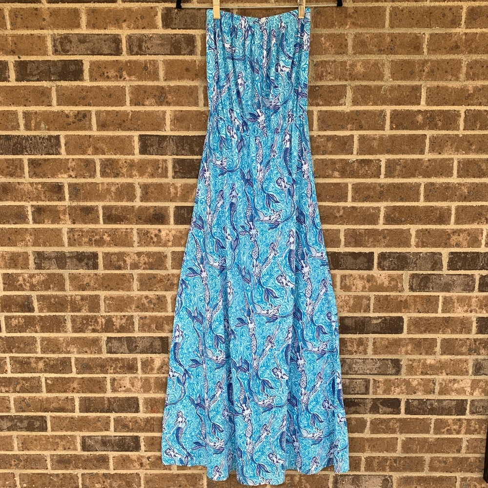 Lilly Pulitzer Mermaid Marlisa Strapless Dress XS